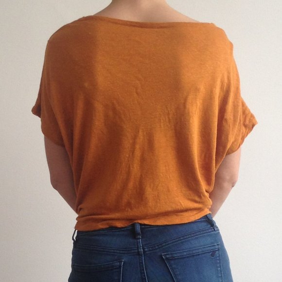 H&M - Front Tie Shirt (Linen Blend) - Picture 5 of 7